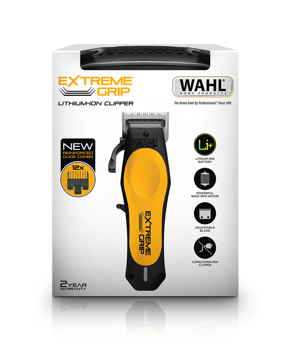 Wahl Extreme Grip Lithium-Ion Hair Clipper | Adjustable Taper Lever | Precision Blades & 2-Hour Runtime