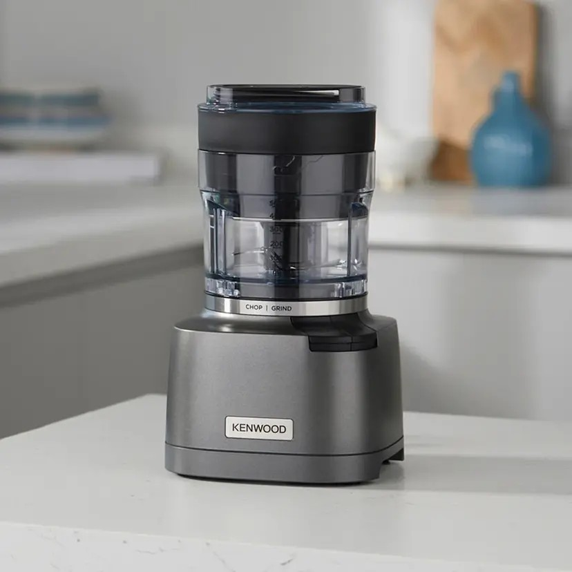 Kenwood CHP80000SI Duo Prep 2 in 1 Chopper and Grinder | Dishwasher Safe Parts | High Speed Metal Grinder | Powerful 800W Motor | Compact Design