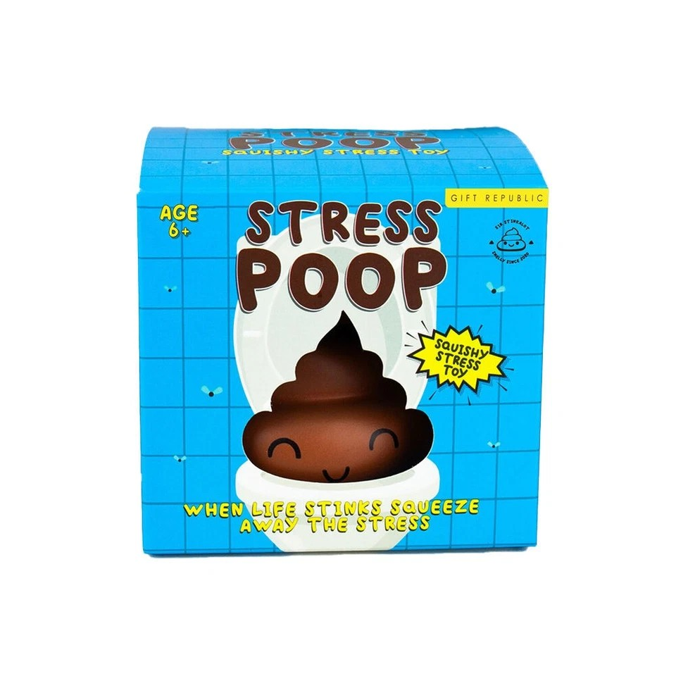 Gift Republic Poo Squeeze Toys | 2-Pack Stress Busters | For All Ages