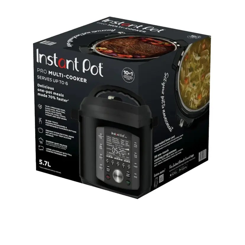 Instant Pot Pro Multi Cooker 5.7L | Ten Appliances in One | Single Touch | Fast Pre-Heat