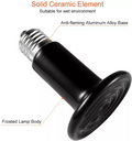 Ceramic Heat Emitter | 75W - Infrared Heat Lamp | For Reptiles, Chickens & Pets | No Light Heat Bulb for Terrariums & Brooders