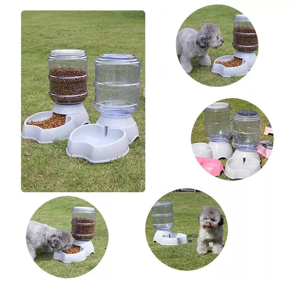 Automatic Pet Feeder 3.5L - Smart Dog Cat Food Dispenser with Water Bowl | Self-Feeding System for Dogs & Cats