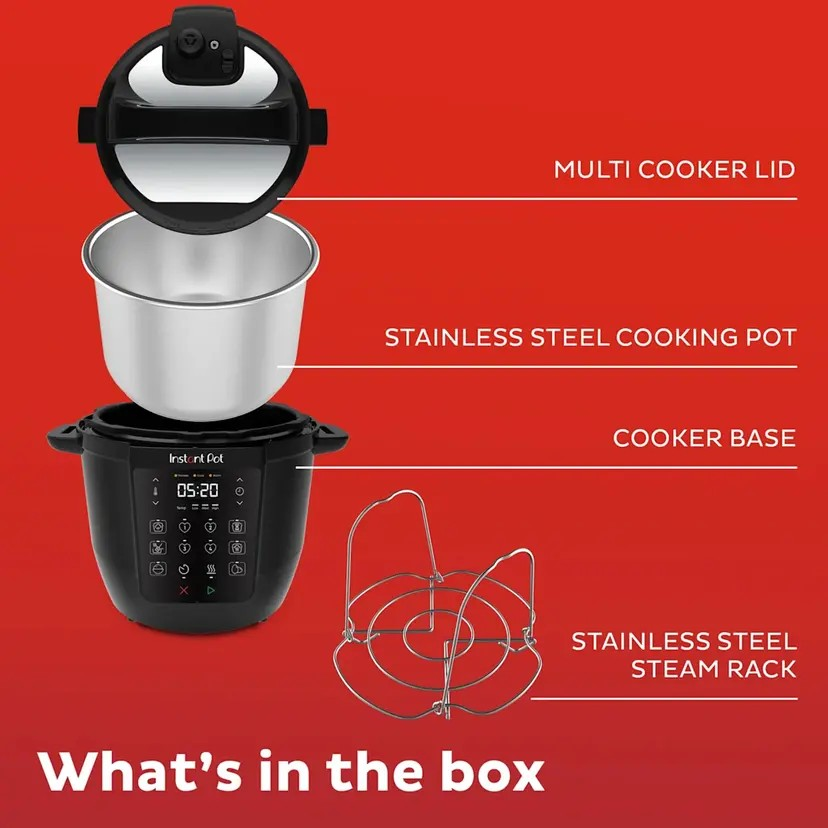 Instant Electric Multi Cooker 5.7L | Pressure Cooker, Slow Cooker, Saute, Stew, Rice Cooker, Yoghurt Maker