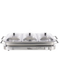 Davis & Waddell 3-in-1 Bain Marie | Warming Tray | Stainless Steel Buffet Style Food Warmer